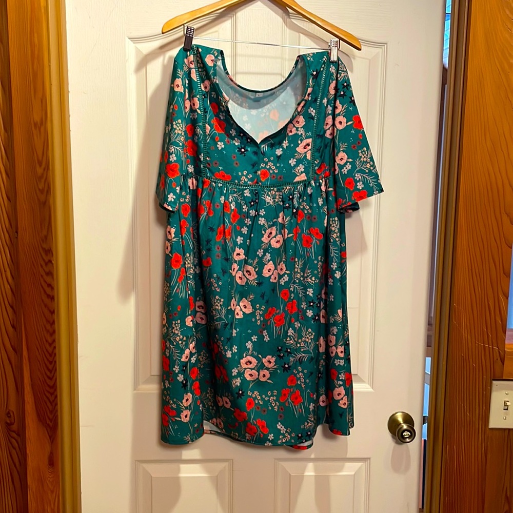 Green Floral Summer Dress